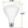 imageSylvania 9W LED Night Light BR30 Dimmable Two Function 2000K  2700K Soft White Frosted Finish  42502 2 Pack