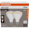 imageSylvania 9W LED Night Light BR30 Dimmable Two Function 2000K  2700K Soft White Frosted Finish  42502 2 Pack