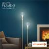 imageSylvania A15 Clear Globe LED White Filament Bulb 75W Dimmable 750 LMS Medium Base 2700K Soft White  2 Pack 42247Daylight 5000k