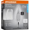 imageSylvania A15 Clear Globe LED White Filament Bulb 75W Dimmable 750 LMS Medium Base 2700K Soft White  2 Pack 42247Daylight 5000k