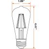 imageSylvania A15 Clear Globe LED White Filament Bulb 75W Dimmable 750 LMS Medium Base 2700K Soft White  2 Pack 42247Daylight 5000k