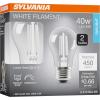 imageSylvania A15 Clear Globe LED White Filament Bulb 75W Dimmable 750 LMS Medium Base 2700K Soft White  2 Pack 42247Daylight 5000k