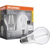 imageSylvania A15 Clear Globe LED White Filament Bulb 75W Dimmable 750 LMS Medium Base 2700K Soft White  2 Pack 42247Soft White 2700k