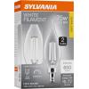 imageSylvania A15 Clear Globe LED White Filament Bulb 75W Dimmable 750 LMS Medium Base 2700K Soft White  2 Pack 42247Soft White 2700k