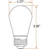 imageSylvania A15 Clear Globe LED White Filament Bulb 75W Dimmable 750 LMS Medium Base 2700K Soft White  2 Pack 42247Soft White 2700k