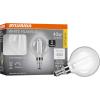 imageSylvania A15 Clear Globe LED White Filament Bulb 75W Dimmable 750 LMS Medium Base 2700K Soft White  2 Pack 42247Soft White 2700k