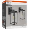 imageSylvania Dusk to Dawn Wall Lights with Accessories IndoorOutdoor 120V Hardwire MetalBlack  2 Pack 66555