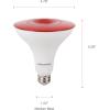 imageSylvania LED Flood PAR38 Green Light Bulb Efficient 9W NonDimmable 5 Year E26 Medium Base  1 Pack 40829Red
