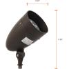imageSylvania LED Outdoor Bullet Floodlight with Integrated Knuckle 15W Bronze Finish 1250 Lumens 5000K Daylight  1 Pack 60182