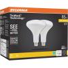 imageSylvania LED TruWave Natural Series BR40 Light Bulb 85W Equivalent Efficient 12W 1100 Lumens Medium Base Dimmable Frosted 3000K White  2 Pack 40786Soft White  2700k