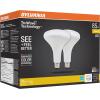 imageSylvania LED TruWave Natural Series BR40 Light Bulb 85W Equivalent Efficient 12W 1100 Lumens Medium Base Dimmable Frosted 3000K White  2 Pack 40786White  3000k