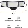 imageSylvania Motion Sensor Solar Security Light Solar Panel 1800 LMS Wet Rated Batteries Included 5000K Daylight  1 Pack 6647213W Dusk to Dawn