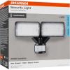 imageSylvania Motion Sensor Solar Security Light Solar Panel 1800 LMS Wet Rated Batteries Included 5000K Daylight  1 Pack 6647218W Motion Sensor