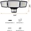 imageSylvania Motion Sensor Solar Security Light Solar Panel 1800 LMS Wet Rated Batteries Included 5000K Daylight  1 Pack 6647223W Motion Sensor