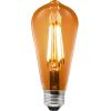 imageSylvania WiFi LED Smart ST19 Light Bulb 5W Efficient with Filament for AlexaGoogle Assistant Energy Star Clear 2700K Soft White  1 Pack 75799Amber