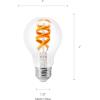 imageSylvania WiFi LED Smart ST19 Light Bulb 5W Efficient with Filament for AlexaGoogle Assistant Energy Star Clear 2700K Soft White  1 Pack 75799Full Color