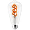 imageSylvania WiFi LED Smart ST19 Light Bulb 5W Efficient with Filament for AlexaGoogle Assistant Energy Star Clear 2700K Soft White  1 Pack 75799Full Color