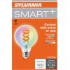 imageSylvania WiFi LED Smart ST19 Light Bulb 5W Efficient with Filament for AlexaGoogle Assistant Energy Star Clear 2700K Soft White  1 Pack 75799Full Color