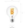 imageSylvania WiFi LED Smart ST19 Light Bulb 5W Efficient with Filament for AlexaGoogle Assistant Energy Star Clear 2700K Soft White  1 Pack 75799Full Color