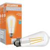 imageSylvania WiFi LED Smart ST19 Light Bulb 5W Efficient with Filament for AlexaGoogle Assistant Energy Star Clear 2700K Soft White  1 Pack 75799Soft White