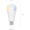 imageSylvania WiFi LED Smart ST19 Light Bulb 5W Efficient with Filament for AlexaGoogle Assistant Energy Star Clear 2700K Soft White  1 Pack 75799Tunable White