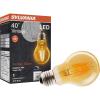 imageSYLVANIA A19 LED Vintage Light Bulb 40W Equivalent Efficient 45W 13 Year 380 Lumens Dimmable Amber Glow  1 Pack 753471 Count Pack of 1