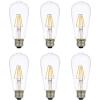 imageSYLVANIA LED TruWave Natural Series ST19 Edison Light Bulb 40W Equivalent Efficient 5W Dimmable Soft White Clear  6 Pack 4090760W