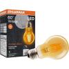 imageSYLVANIA LED Vintage A19 Light Bulb 60W Equivalent Efficient 65W 13 Year Dimmable 650 Lumens Amber Glow  1 Pack 753491 Count Pack of 1
