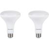 imageSYLVANIA LightSHIELD BR30 Germicidal LED Light Bulb 75W65W CEC Compliant Dimmable 650 lm 2700K Soft White  2 Pack 41249