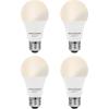 imageSYLVANIA Wifi LED Smart Light Bulb 60W Equivalent Full Color and Tunable White A19 Dimmable Compatible with Alexa and Google Home Only  4 Pack 75674Soft White