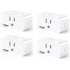 imageSYLVANIA Wifi Smart Plug Voice Control Compatible with Alexa and Google Home Timer OnOff White  4 Pack 75703