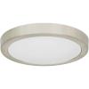 imageSylvania 12quot Flush Mount LED Fixture 24W 5 Color Select 2700K  5000K 90 CRI 1600 LMS Hardwired White  1 Pack 66462Brushed Nickel