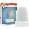 imageSylvania RGBW LED Night Light with Plug Dusk to Dawn Sensor 8 Colors Dimmable Indoor 80 CRI UL Listed White Finish  1 Pack 60901