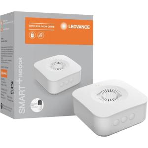 imageLEDVANCE SMART Wireless Indoor Doorbell Chime 4 Ringtones Micro USB Port Battery Operated White  1 Pack 75828