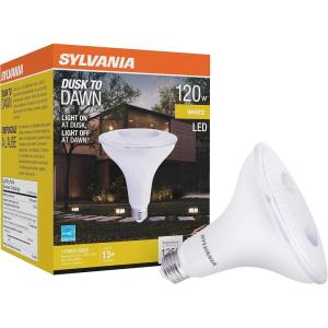 imageSYLVANIA Dusk to Dawn A21 LED Light Bulb with Auto OnOff Light Sensor 100W13W 1500 Lumens 5000K Daylight  6 Pack 41293Warm White