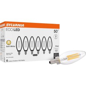 imageSYLVANIA ECO LED Light Bulb A19 60W Equivalent Efficient 9W 7 Year 750 Lumens 2700K NonDimmable Frosted Soft White  8 Count Pack of 1 40821Soft White 2700k