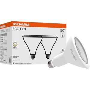 imageSYLVANIA ECO LED PAR38 Light Bulb 90W  14W 7 Year NonDimmable 1000 Lumens Clear 3000K White  2 Pack 408812 Count Pack of 1