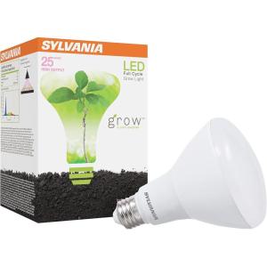 imageSYLVANIA Full Cycle 15W LED Grow Light Bulb BR30 25 Micromoless 80 CRI NonDimmable Frosted  1 Pack 400711 Count Pack of 1
