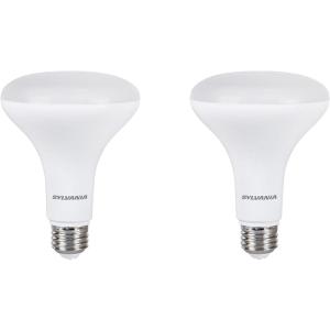 imageSYLVANIA LightSHIELD BR30 Germicidal LED Light Bulb 75W65W CEC Compliant Dimmable 650 lm 2700K Soft White  2 Pack 41249