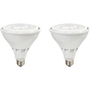 imageSYLVANIA Night Chaser LED PAR38 Light Bulb 250W25W Wet Rated 2650 Lumens 5000K Daylight  1 Pack 74794White 3000k