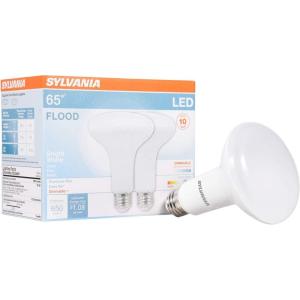 imageSylvania ECO LED PAR38 Light Bulb 90W  14W 7 Year NonDimmable 1000 Lumens Clear 4000K Cool White  2 Pack 4110665w  Bright White 3500k