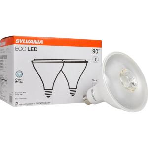 imageSylvania ECO LED PAR38 Light Bulb 90W  14W 7 Year NonDimmable 1000 Lumens Clear 4000K Cool White  2 Pack 41106Cool White 4000k