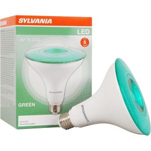 imageSylvania LED Flood PAR38 Green Light Bulb Efficient 9W NonDimmable 5 Year E26 Medium Base  1 Pack 40829Green
