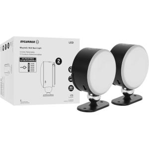 imageSylvania LED Wall Sconce with Battery Touch Control 5 CCT 27003000400050006500K Dimmable Timer 360 Rotation Cordless Mounting AccessoriesHook Included  2 Pack 66215