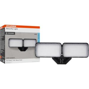 imageSylvania Motion Sensor Solar Security Light Solar Panel 1800 LMS Wet Rated Batteries Included 5000K Daylight  1 Pack 6647214W Standard