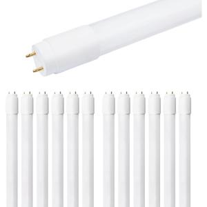 imageSylvania SubstiTUBE 48quot 15W T8 Linear LED Light Bulb BiPin Base Cool White 4100K Glass Frosted Finish  12 Pack 41670Cool White