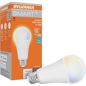 imageSylvania WiFi LED Smart ST19 Light Bulb 5W Efficient with Filament for AlexaGoogle Assistant Energy Star Clear 2700K Soft White  1 Pack 75799Tunable White