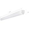 imageLEDVANCE 4ft Dual Selectable LED Strip Luminaire 22354555W 3 CCT Select 350040005000K 2860450058507150 LMS Dimmable  1 Pack 637863CT in One 3000K4000K5000K