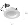 imageLEDVANCE 4quot Night Ring Retrofit Downlight 8W 5 CCT 2700K3000K3500K4000K5000K 700 LMS 90 CRI Energy Star Damp Rated White  1 Pack 65797White 3000K