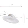imageSYLVANIA 5quot6quot RT Recessed LED Downlight with Integrated Trim 85W65W Dimmable 725 Lumens 3000K Bright White  4 Pack 40629